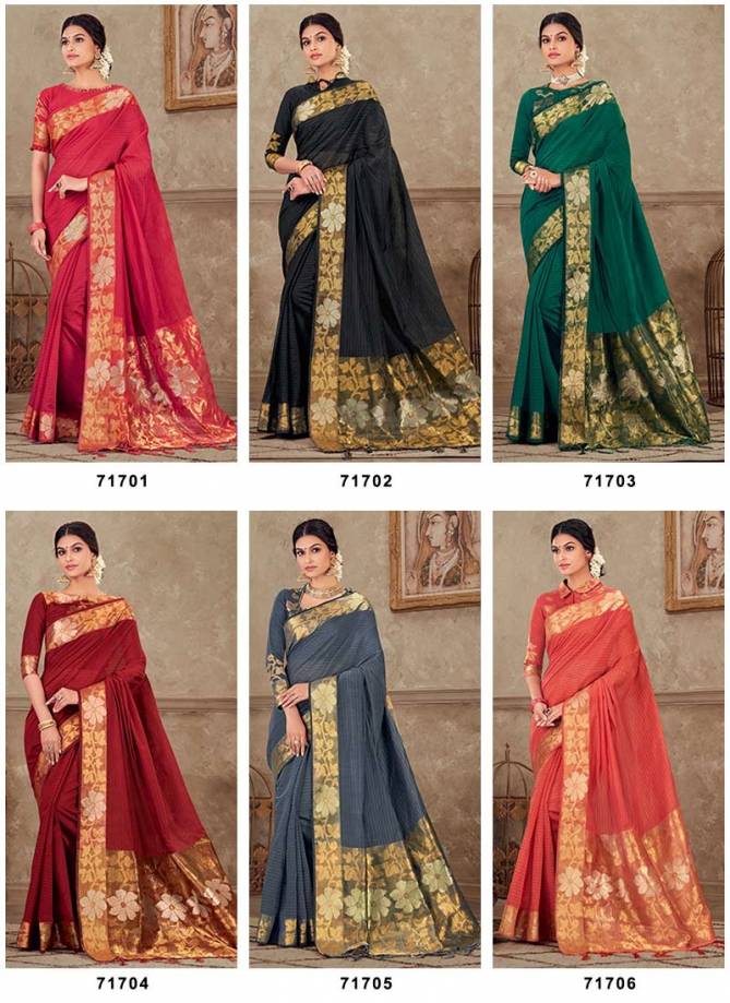 LIFE STYLE LASHKARA  VOL-1 Latest Fancy Designer Festive Wear Heavy Chanderi Gala Silk Rich Pallu Saree Collection